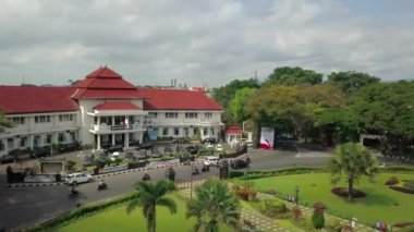 Aerial view - Solo city hall office building -Indonesia.