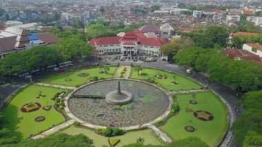Aerial view - Solo city hall office building -Indonesia.