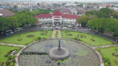 Aerial view - Solo city hall office building -Indonesia.
