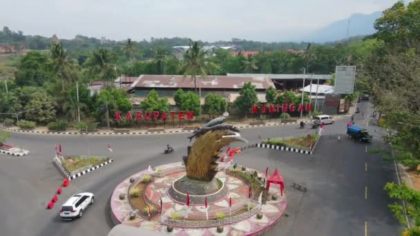 Aerial View Welcome Monument — Vídeos de Stock