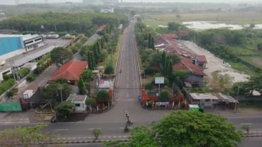 Beautiful aerial view, Hydroelectric power plant, Bandung, West Java-Indonesia.