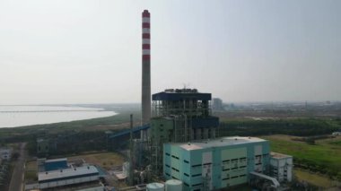 Beautiful aerial view, Hydroelectric power plant, Bandung, West Java-Indonesia.