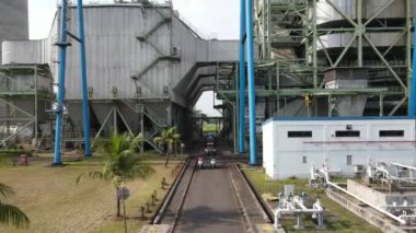 Beautiful aerial view, Hydroelectric power plant, Bandung, West Java-Indonesia.