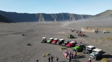 Bromo Dağı, Doğu Java-Endonezya 'nın güzel hava manzarası.