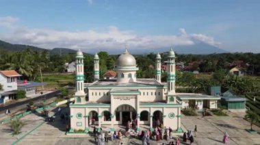 Aerial view of the Grand Mosque in Bandung, West Java - Indonesia.