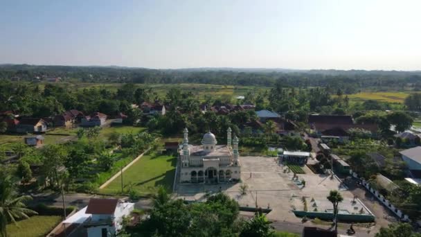 Aerial View Grand Mosque Bandung West Java Indonesia — Stok video