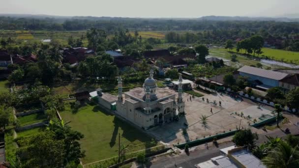 Aerial View Grand Mosque Bandung West Java Indonesia — Stock videók