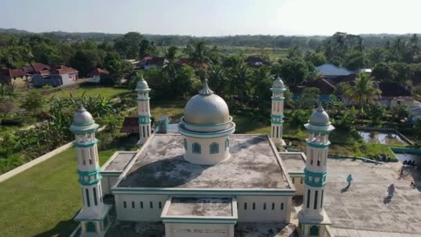 Aerial View Grand Mosque Bandung West Java Indonesia — ストック動画