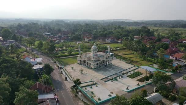Aerial View Grand Mosque Bandung West Java Indonesia — стокове відео
