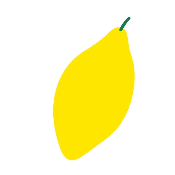 Citroen Clipart Illustratie Vers Citroenfruit Het Zomerseizoen Vectorvruchten — Stockvector