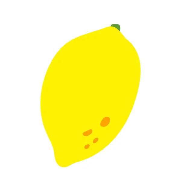 Limón Ilustración Clipart Frutas Frescas Limón Temporada Verano Frutas Vectoriales — Vector de stock