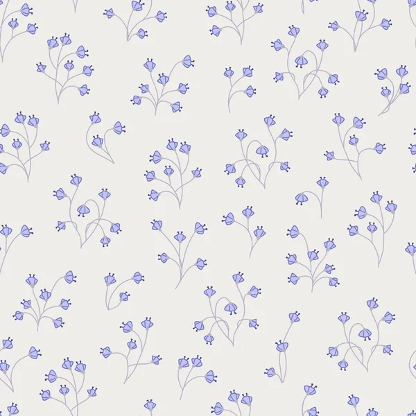 Bezešvé Přívodní Vak Vzor Malých Květinách Tisk Pro Textil Tapety — Stockový vektor