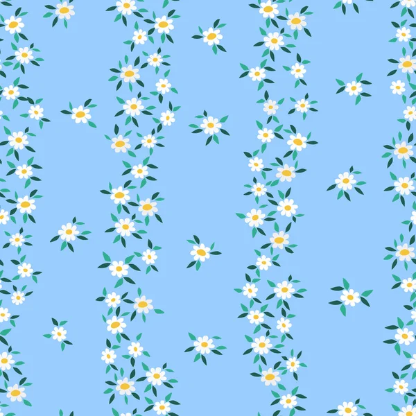 Krásný Květinový Vzor Malých Abstraktních Květinách Ditsy Print Květinové Hladké — Stockový vektor