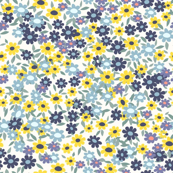Bezešvé Dekorativní Vzory Květinkami Tisk Pro Textil Tapety Obaly Povrch — Stockový vektor