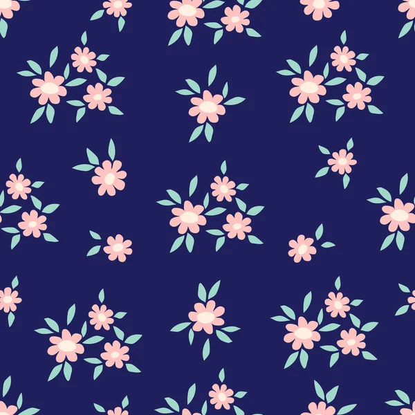 Bezešvé Dekorativní Vzory Květinkami Tisk Pro Textil Tapety Obaly Povrch — Stockový vektor