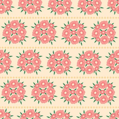 Küçük çiçekli kusursuz dekoratif desen. Tekstil, duvar kâğıdı, kapak, yüzey baskısı. Moda kumaşı için.