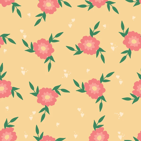 Nahtloses Dekoratives Muster Mit Kleinen Blüten Druck Für Textilien Tapeten — Stockvektor