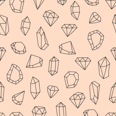 Seamless pattern with abstract brilliants. Print for textile, wallpaper, covers, surface. For fashion fabric.