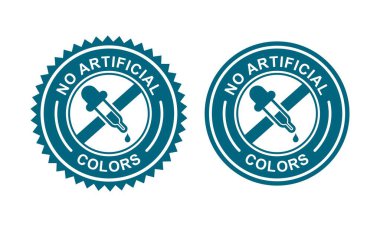 No artificial colors badge logo sticker tag. Suitable for product label