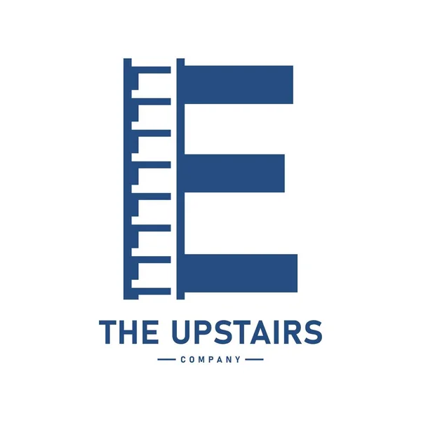 Letra Con Diseño Logotipo Vector Escalera Adecuado Para Negocios Corporativos — Archivo Imágenes Vectoriales