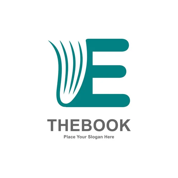 Αφηρημένη Επιστολή Βιβλίο Λογότυπο Χαρτί Διάνυσμα Εικονίδιο Κατάλληλο Για Επιχειρήσεις — Διανυσματικό Αρχείο