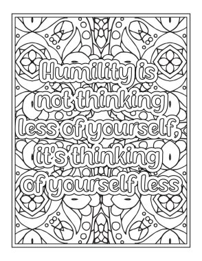 Gratitude Quotes Coloring Page For KDP Coloring Page clipart
