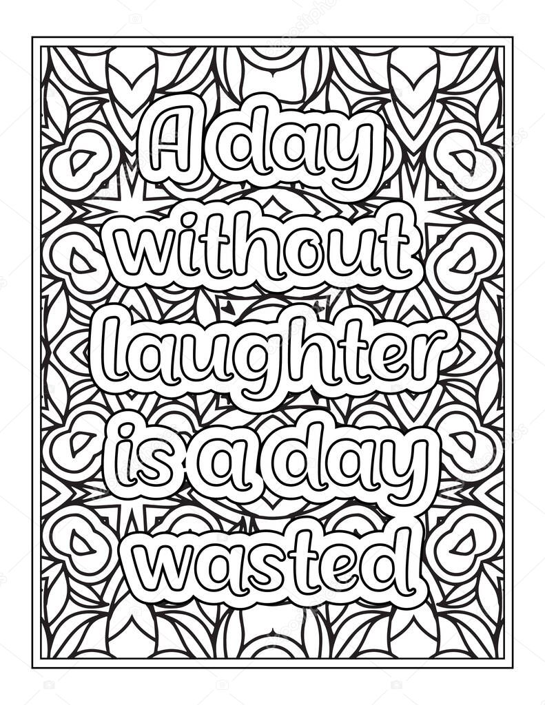 Funny Quotes Coloring Page For Kdp Coloring Book