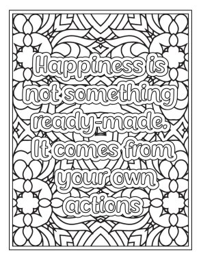 Mood Swing Quotes Coloring Page For KDP Interior clipart