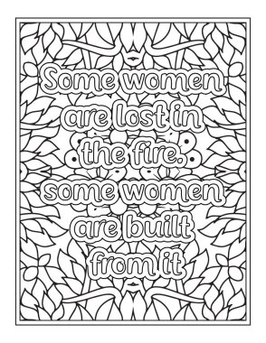 Güçlü Kadınlar Kdp İçi için Renklendirme Sayfasından Alıntı Yapıyor