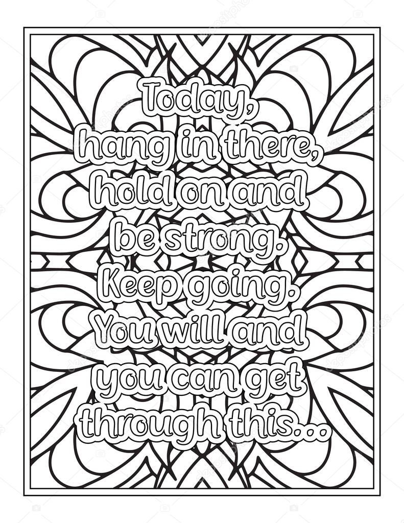 Strong Women Quotes Coloring Page For KDP Interior