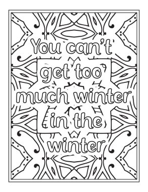 KDP İçişleri için Kış Tırnak Boyama Sayfası