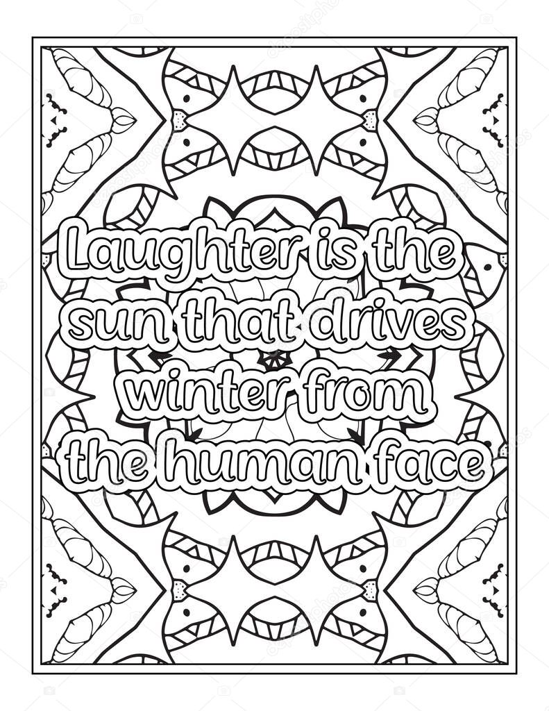 Winter Quotes Coloring Page For KDP Interior