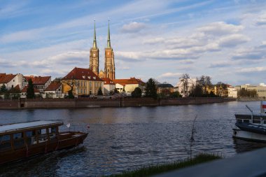 Cathedral of St John Baptist on Ostrow Tumski in Wroclaw clipart