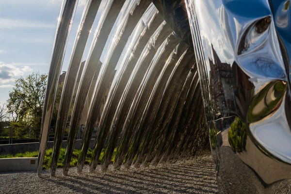 Wroclaw Poland April 2022 Nawa Arch Sunlight Street — Stock Photo, Image