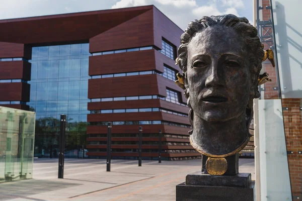 Wroclaw Poland April 2022 Sculpture National Forum Music Urban Street — Stock Photo, Image