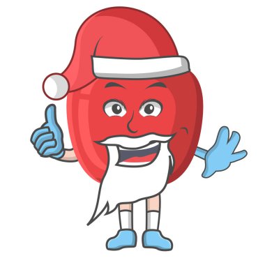 Apple noel baba Noel Baba tasarım karakteri, tasarım vektörü çizeri, beyaz arkaplanda karakter tasarımı.