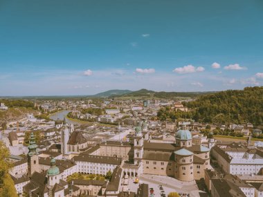Salzburg, Avusturya manzaralı.