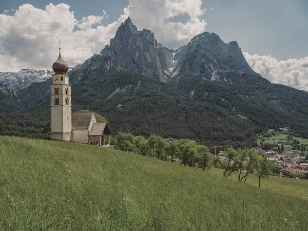 Beautiful View City Dolomites Italy — Stockfoto