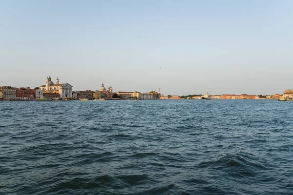 Blick Vom Hafen Auf Die Insel Venedig Und Die Lagune — Stockfoto