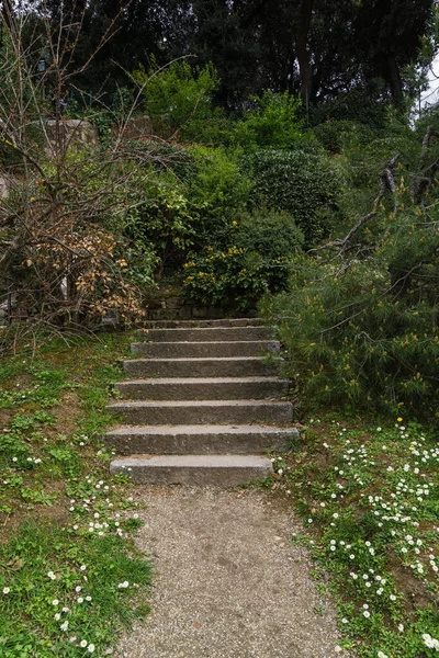 Steps Architectural Detail Old Park Florence Italy — Stock Photo, Image