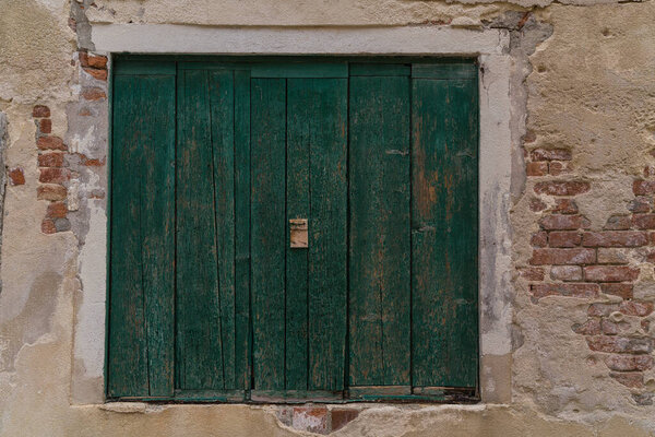 Old worn out background texture - Italy - wall - shutter - window
