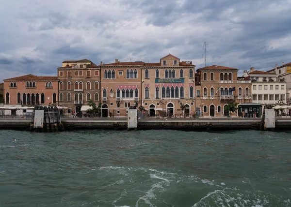 Typical Venetian Architecture Seen Lagoon Venice Italy — 스톡 사진
