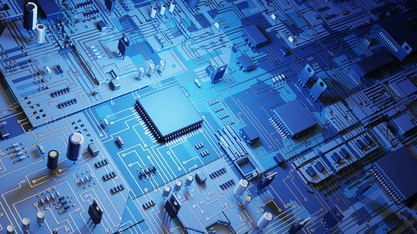 Processor Circuit Board Concept Image — Stock Photo, Image