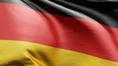 Almanya ulusal bayrağını sallıyor, 3D