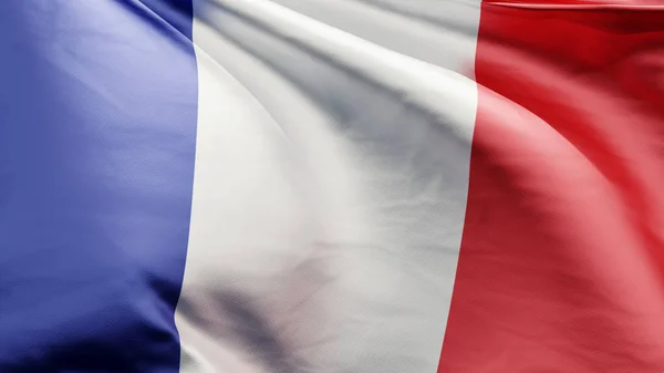 Махаючи Францією Національний Прапор — стокове фото
