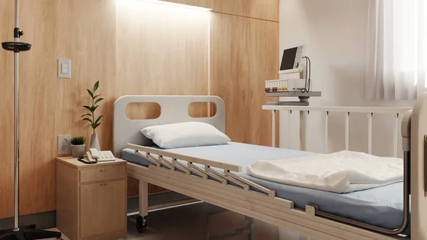 comfortable Hospital room with bed and equipment