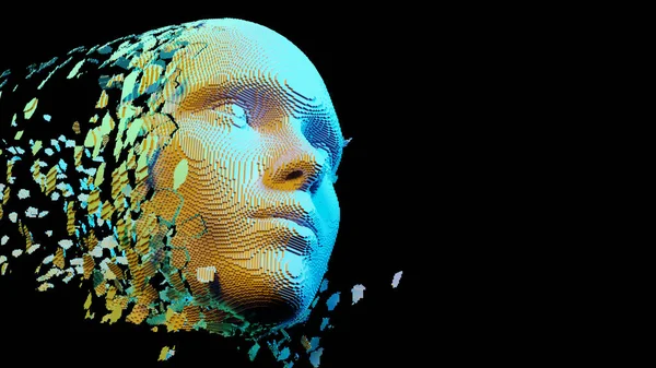 Yapay zeka konsept görüntüsü, 3D görüntüleme