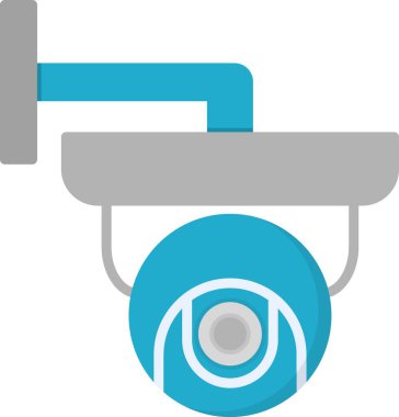 CCTV Kamera Vektör Satır Simgesi