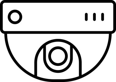 CCTV vektör satırı simgesi