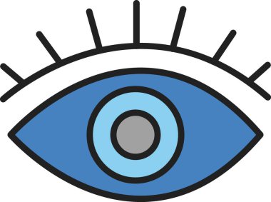 Göz vektör satırı simgesi